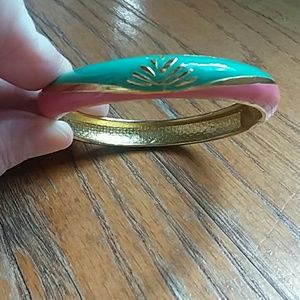 Vintage Pink & Mint Green Hinge Bracelet